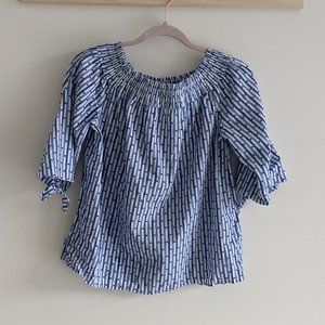 Scotch & Soda blue stripes summer blouse l…